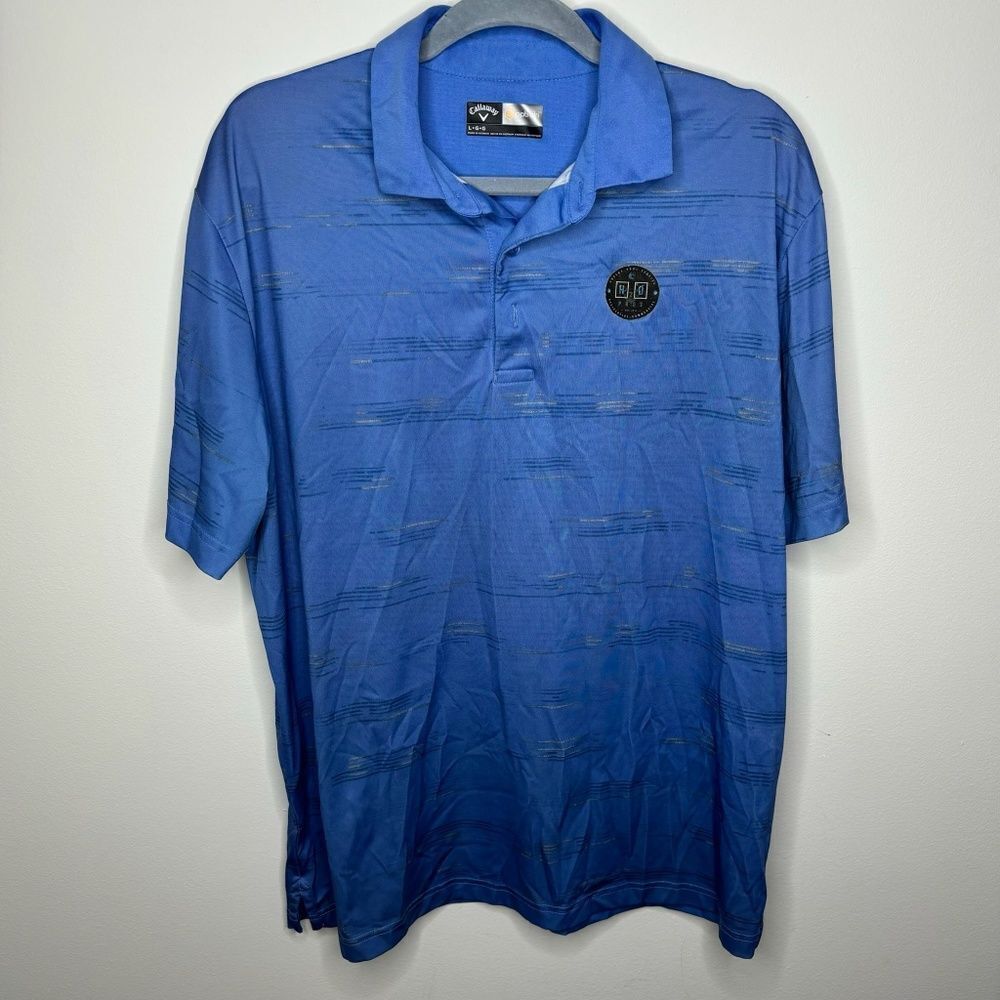 Callaway- Blue Opti Sri Collared Golf Shirt